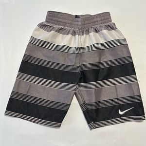 Nike boys swim trunks black and grey  strip Boys size medium 10-12 years